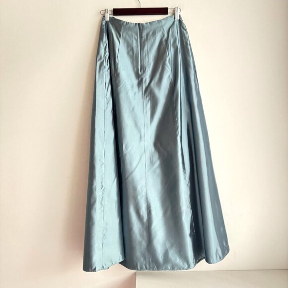 Vintage Scott McClintock Iridescent Blue Maxi Prom Skirt NEW 8/Small - Picture 4 of 7
